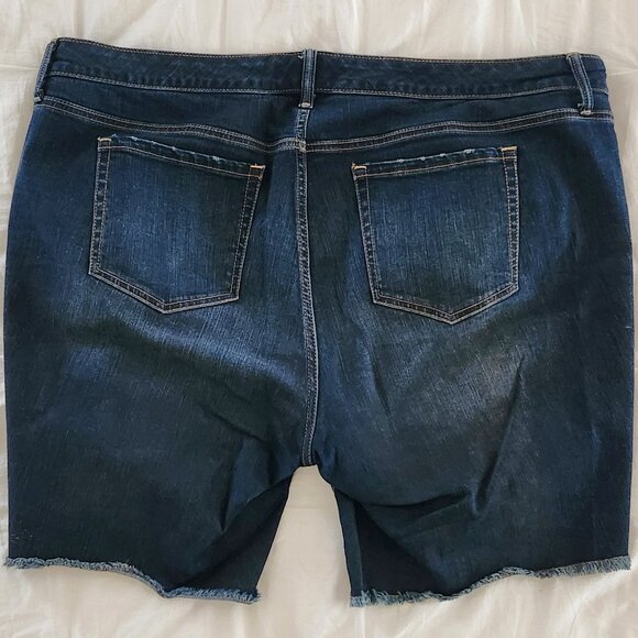Torrid denim shorts, distressed, sz 22 - Picture 2 of 4